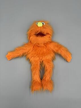 Silly Puppets Orange Monster Full Body Hand Puppet Plush Furry